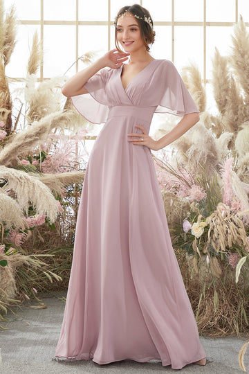 Robe de demoiselle d’honneur cache coeur